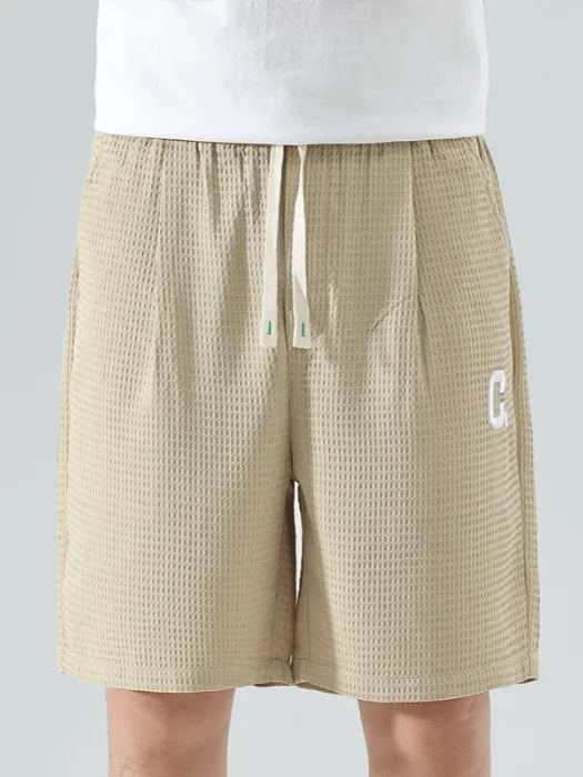 Men's Drawstring Pocketed Shorts