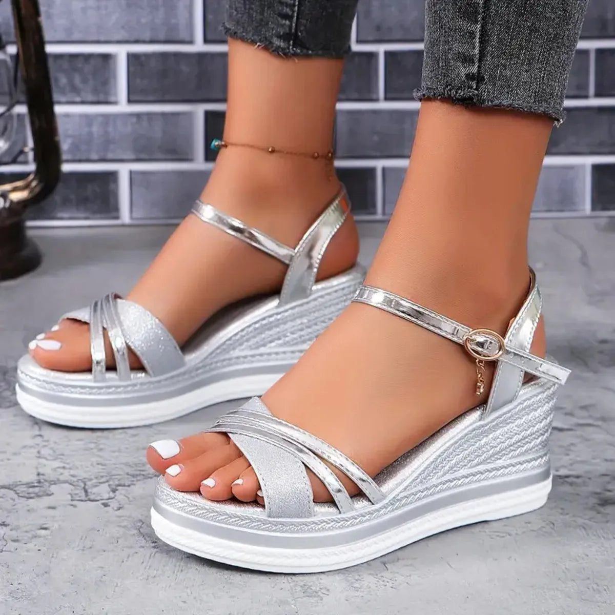 Open Toe Wedge Sandals