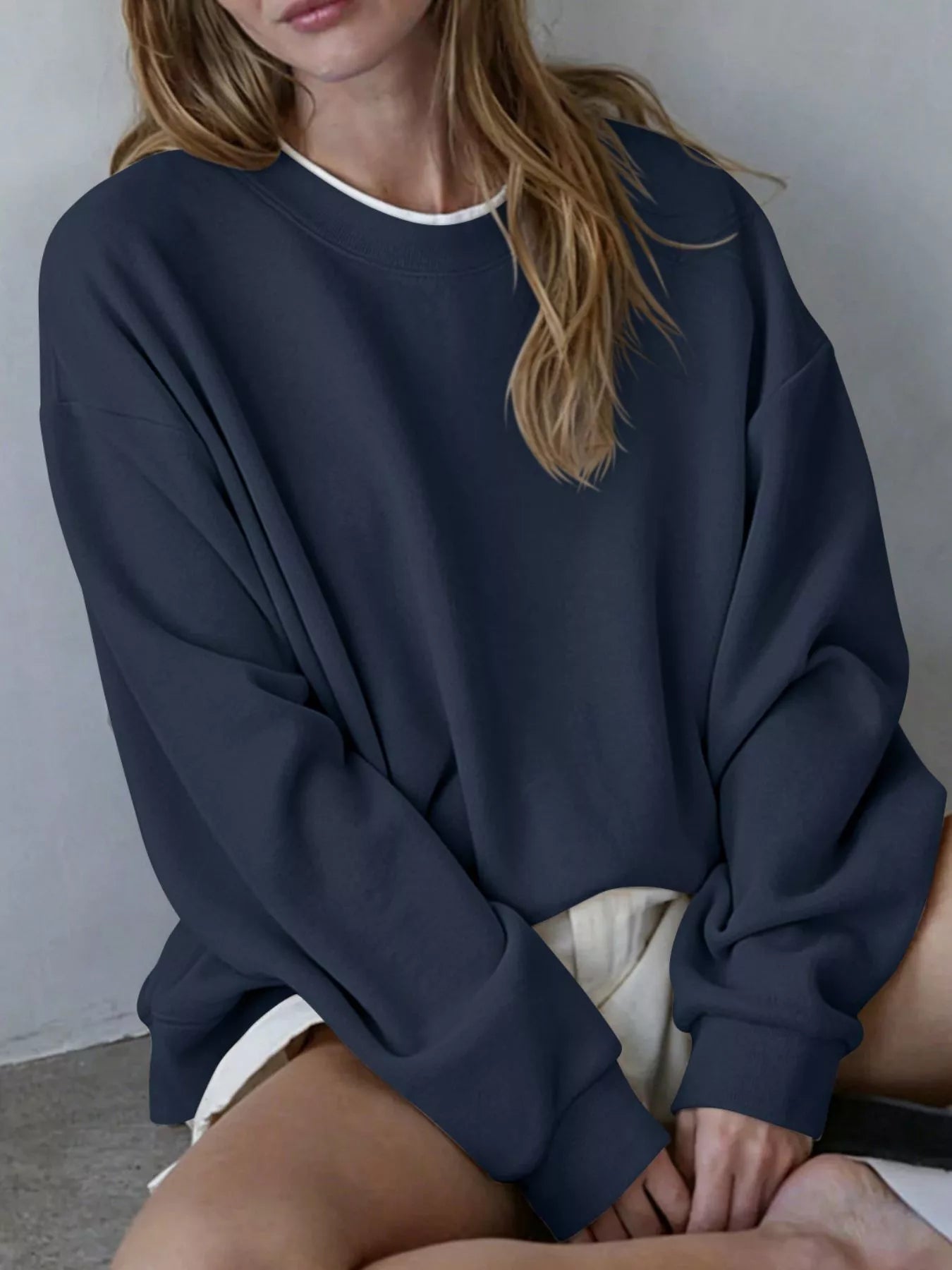 Oversized Crew Neck Sweatshirt