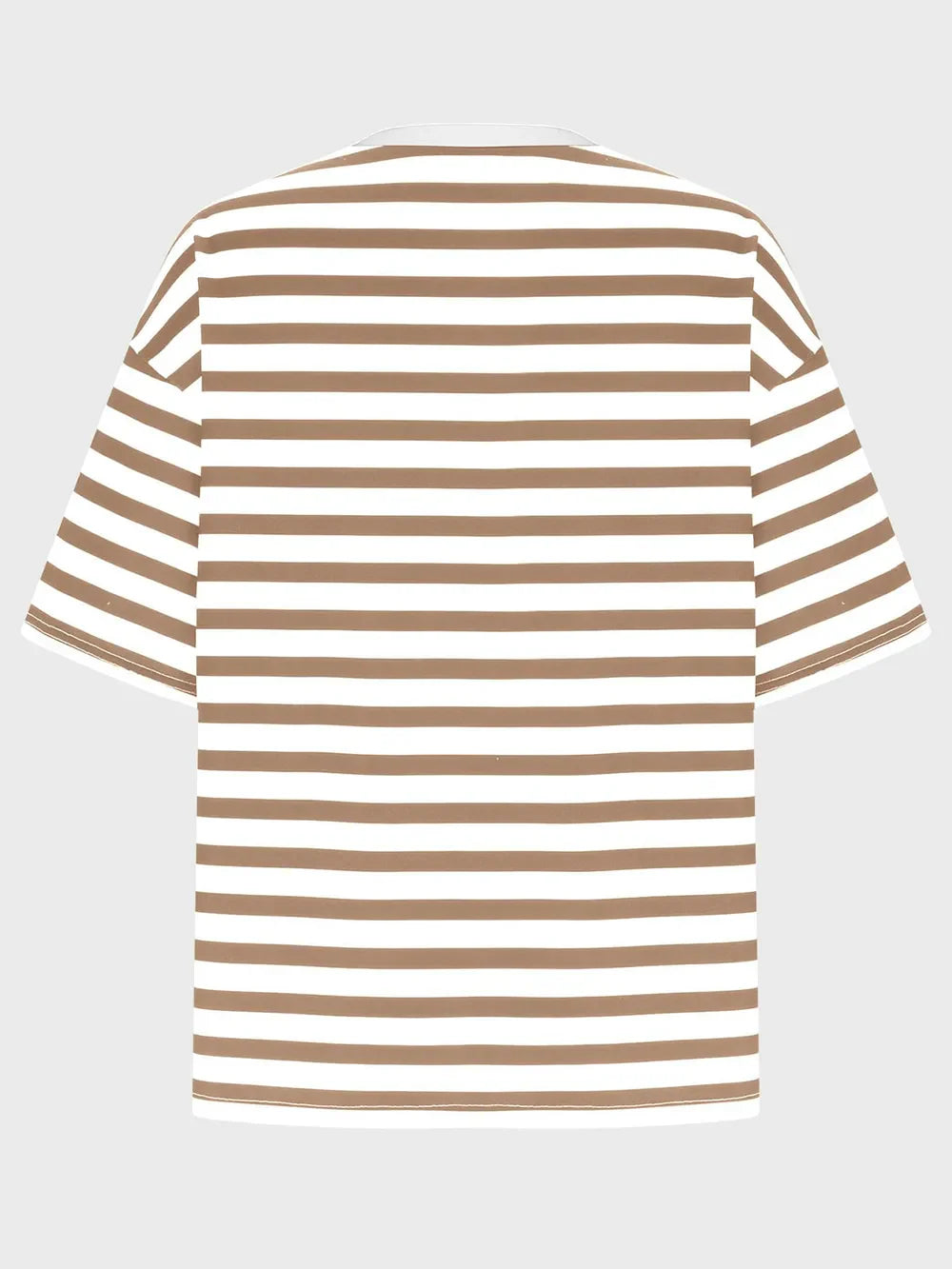 Striped Round Neck Half Sleeve T-Shirt