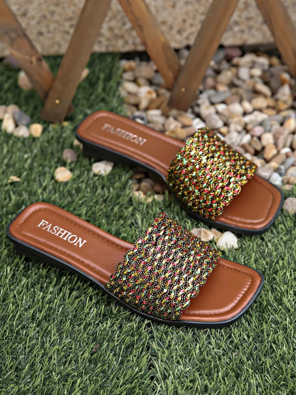 Open Toe Flats Sandals