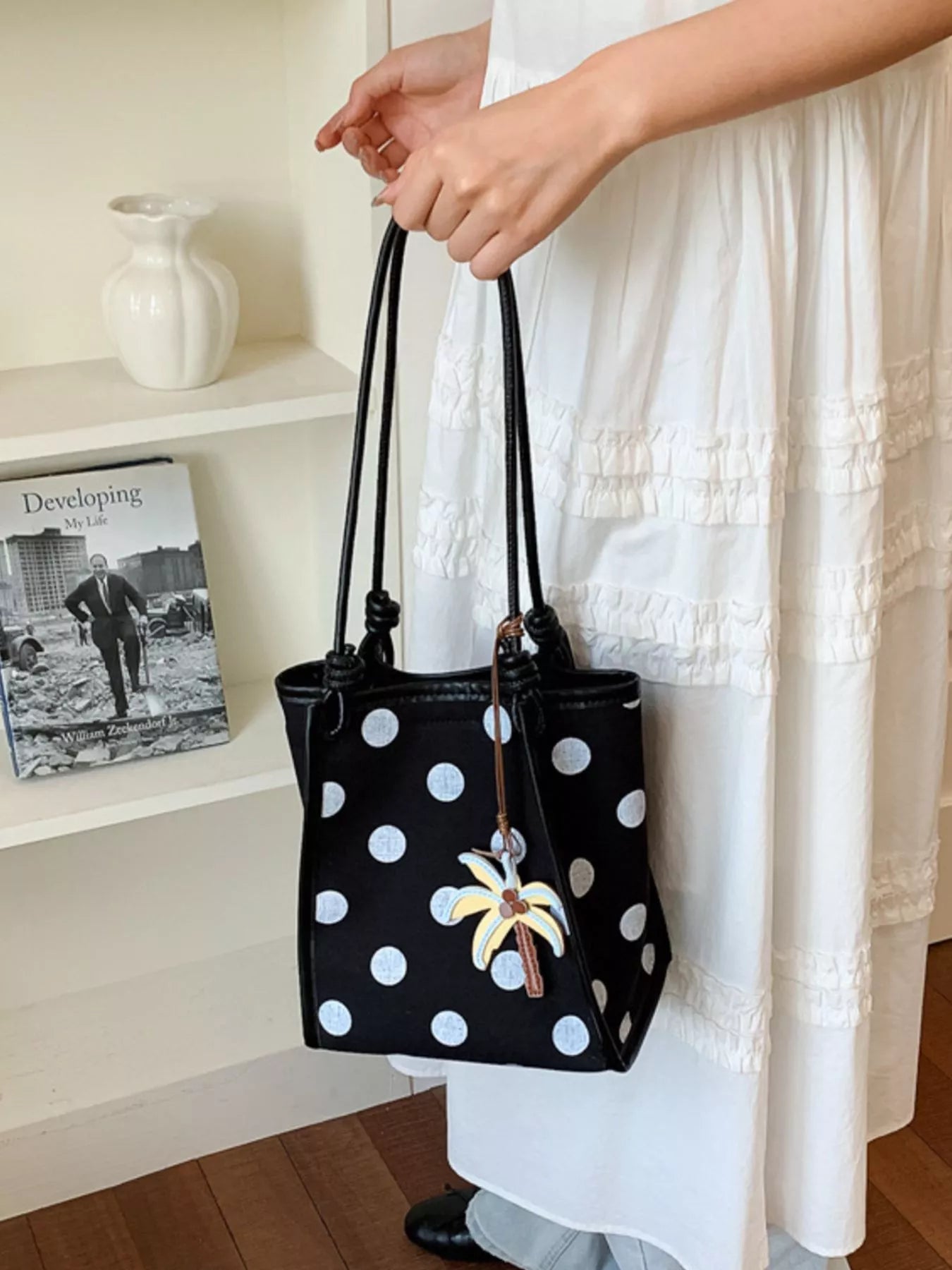 Polka Dot Shoulder Bag