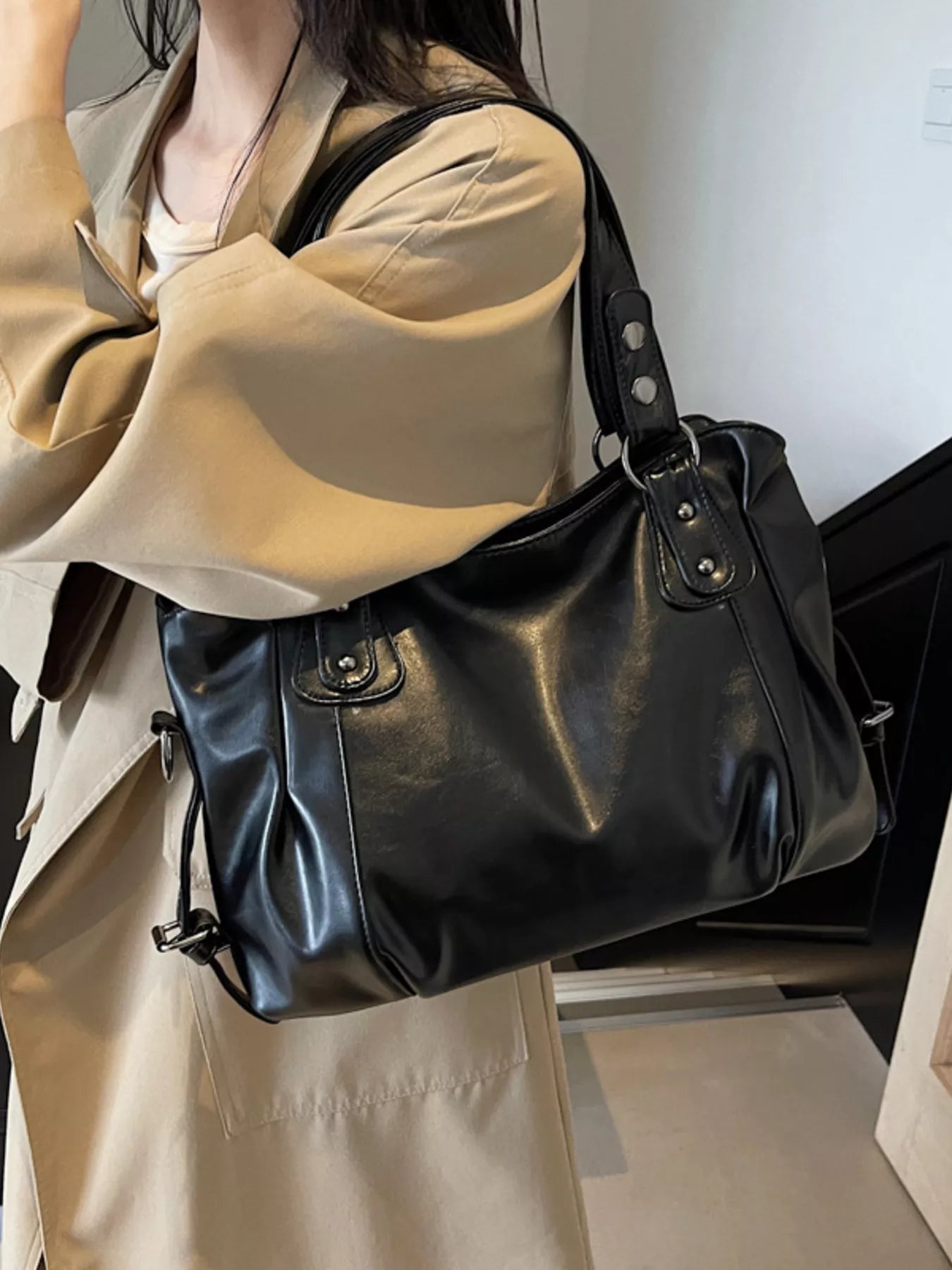 Vintage Style Leather Handbag
