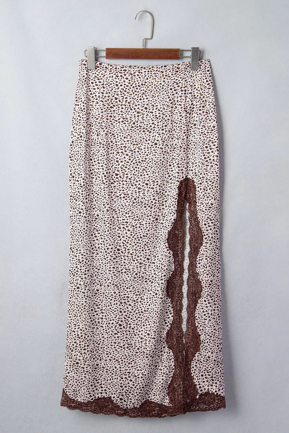 Slit Animal Print Skirt