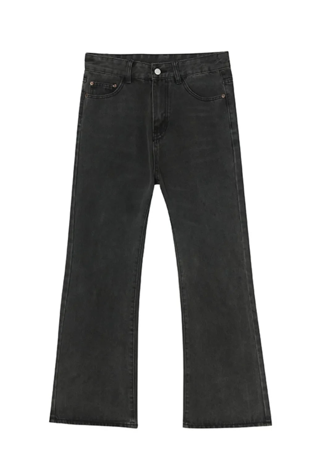 Men's Vintage Wash Straight Leg Jeans with Pockets