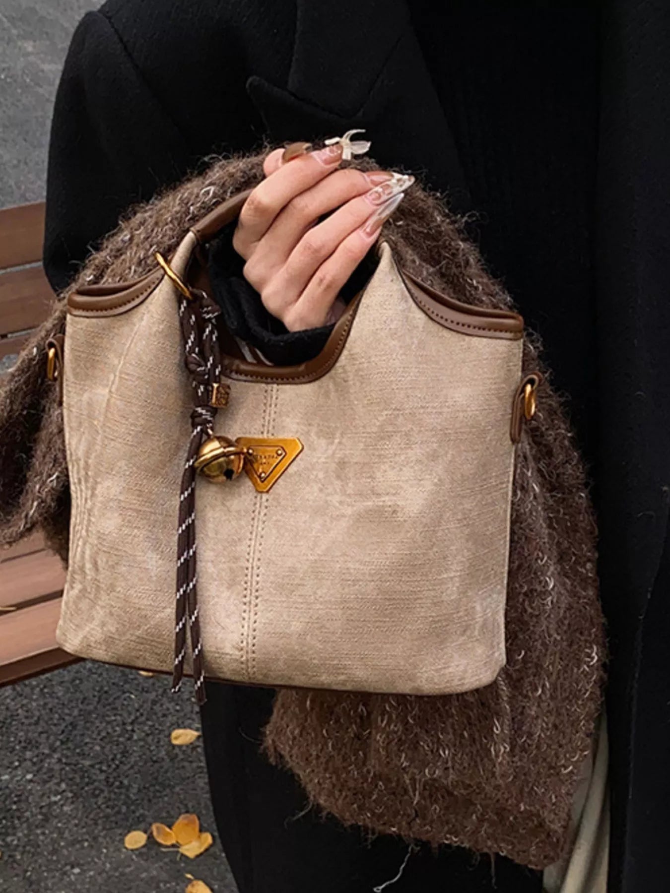 Vintage Leather Crossbody Bag