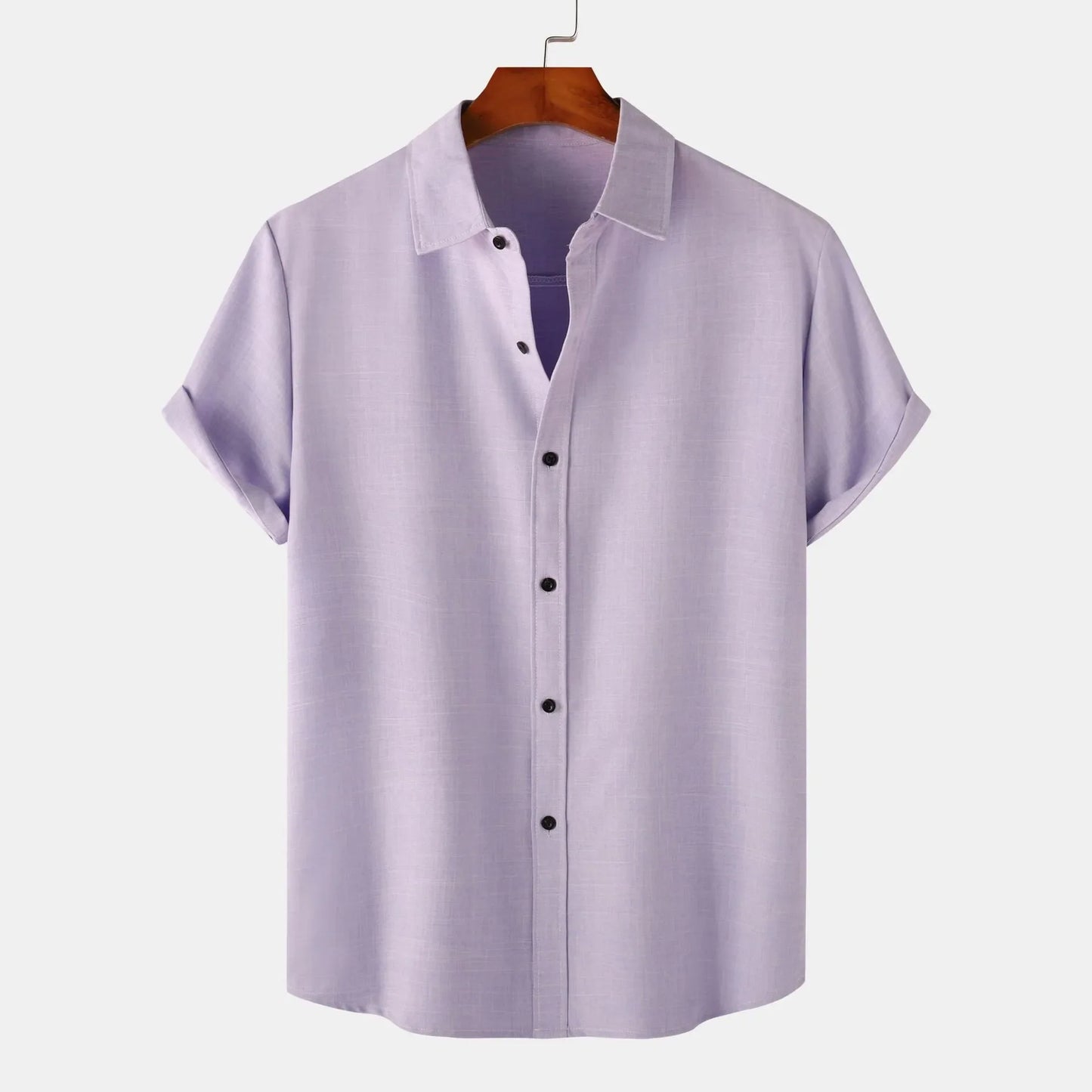 Men's Plus Size Button Up Short Sleeve Shirt