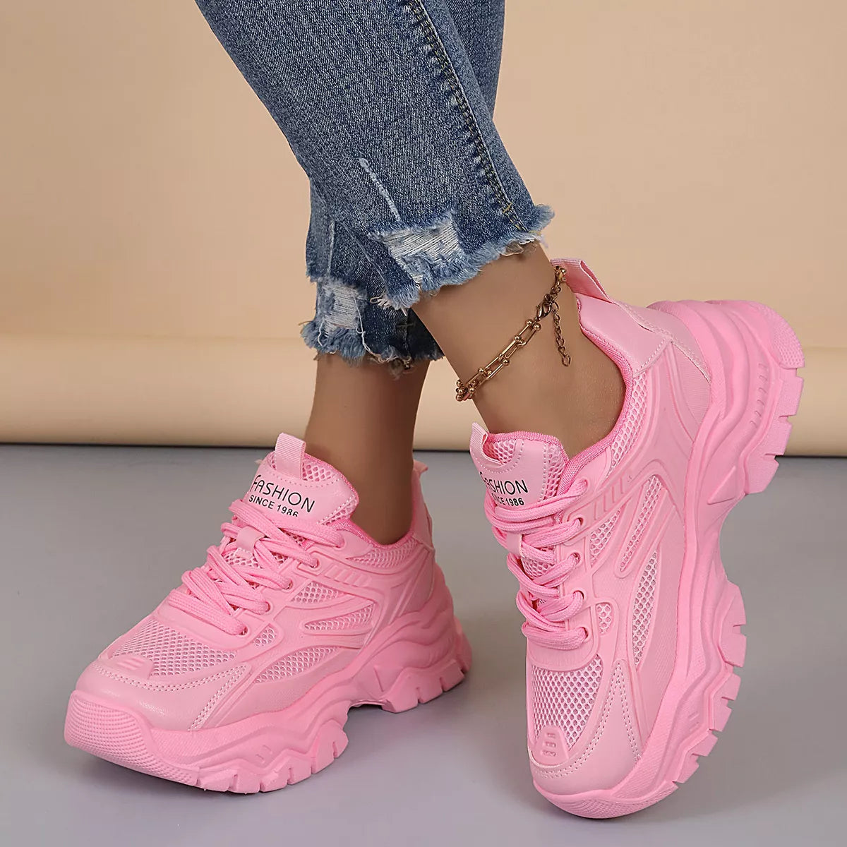 Round Toe Platform Athletic
