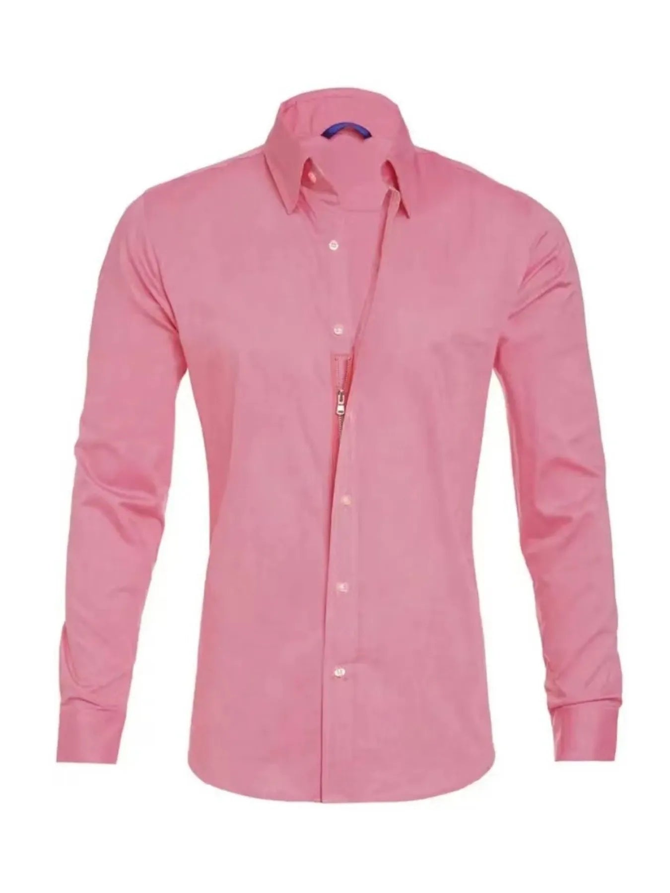 Men's Full Size Classic Button-Down Long Sleeve Business Shirt Plus Size