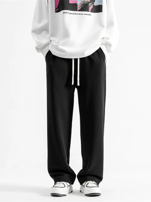Men's Full Size Drawstring Wide Leg Pants Plus Size