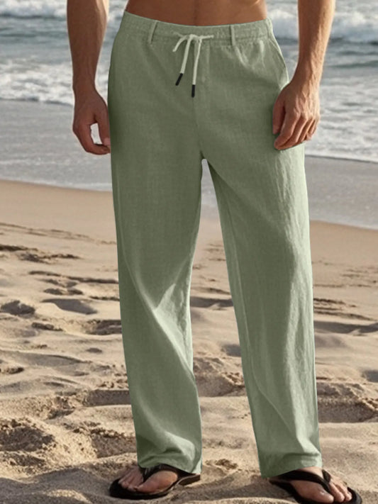 Men's Full Size Casual Drawstring Pants Plus Size