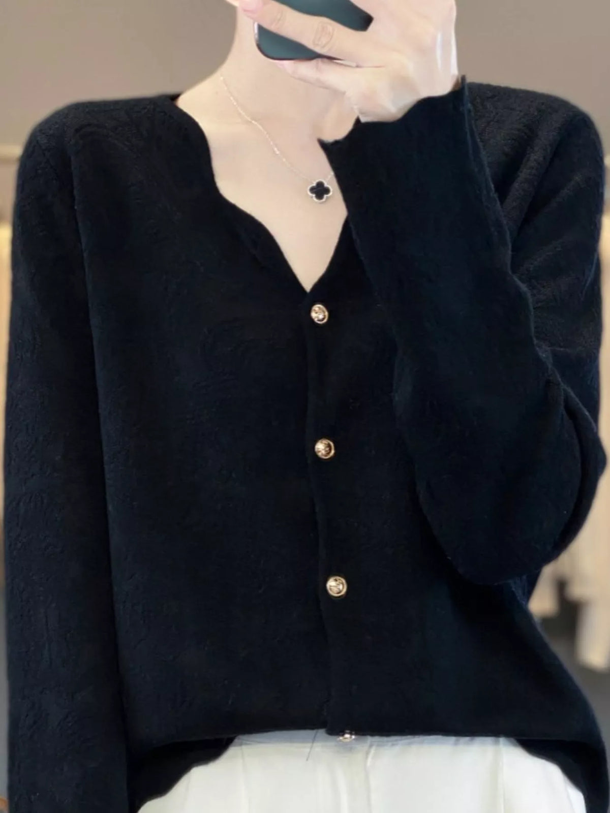 Lace V-Neck Cardigan