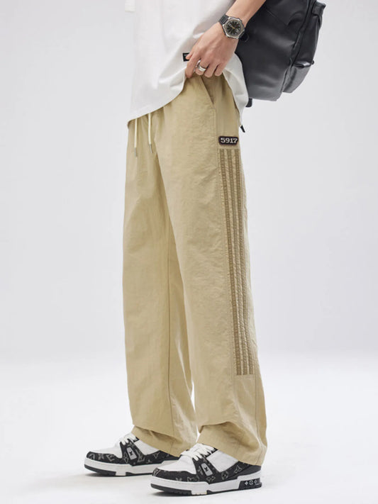 Men's Full Size Casual Loose Fit Drawstring Pants Plus Size