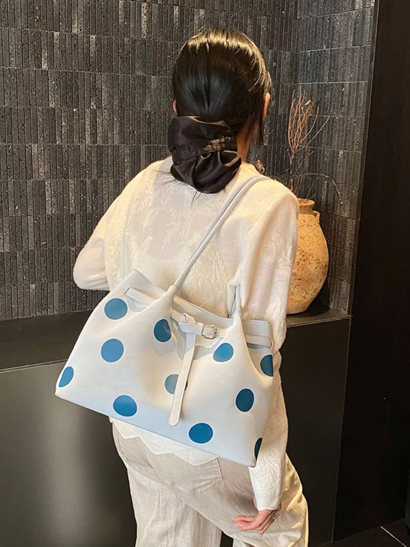 Polka Dot Shoulder Bag