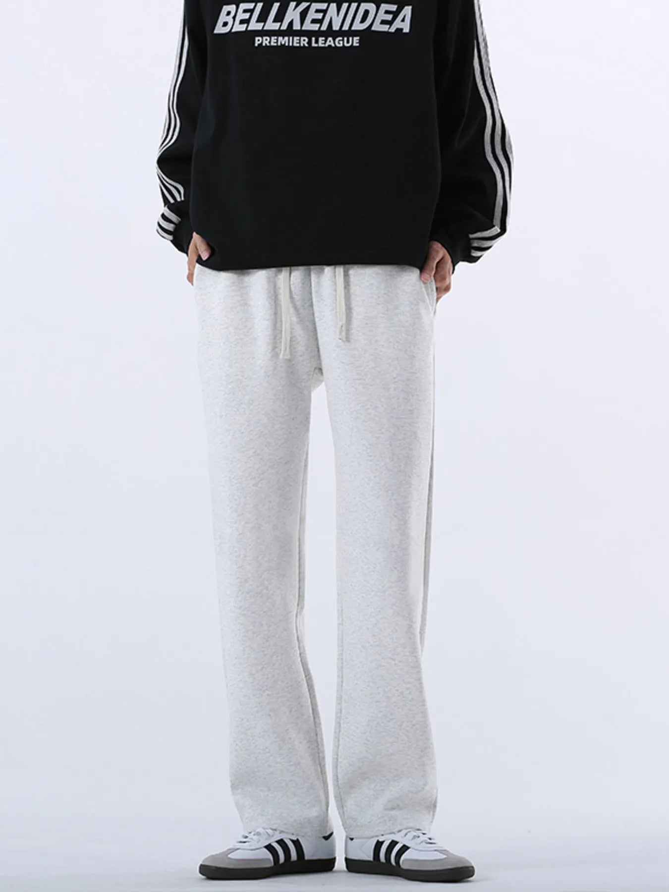 Men's Drawstring Wide Leg Pants