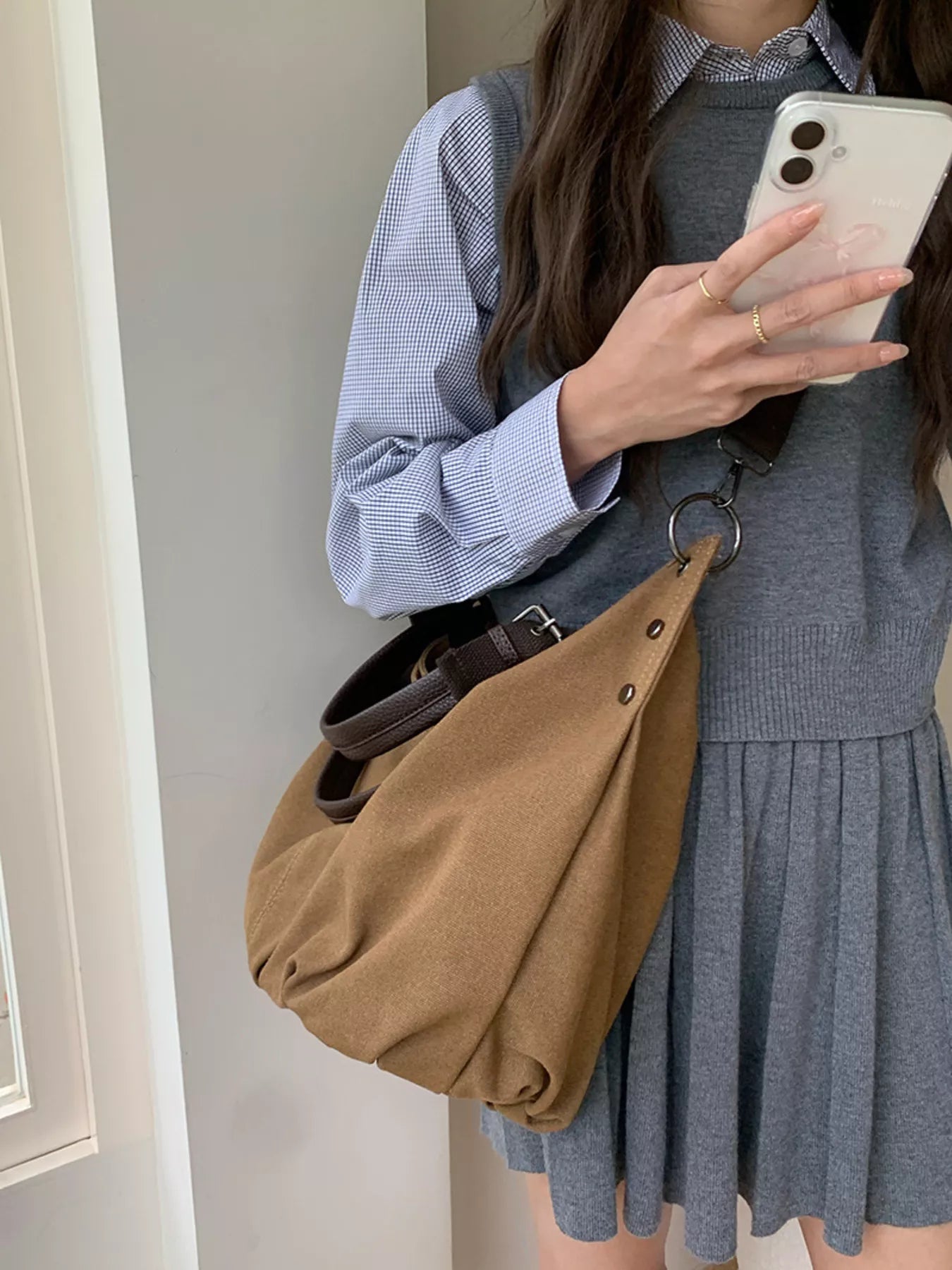 Adjustable Strap Tote Bag