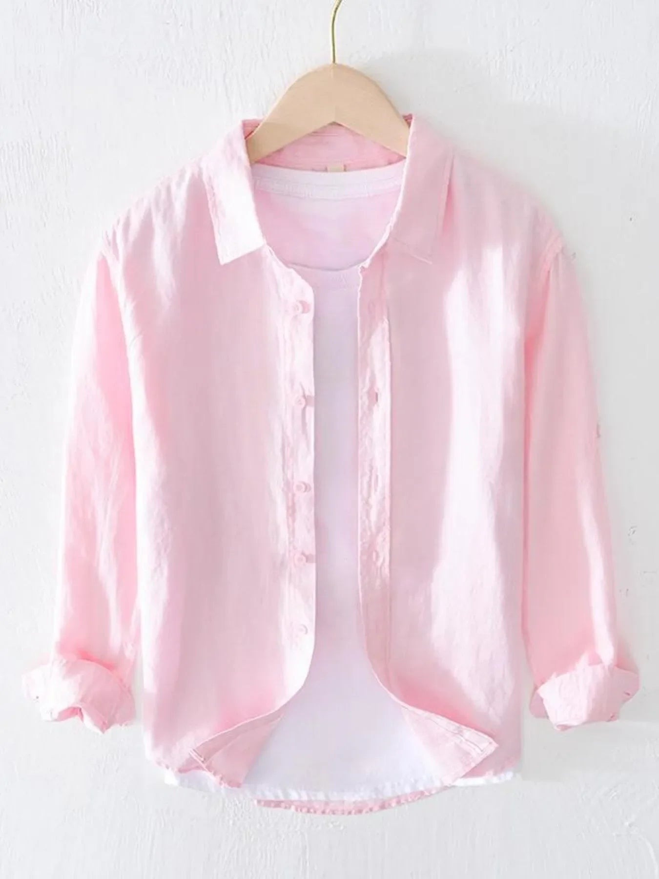 Men's Full Size Button Up Long Sleeve Shirt Plus Size