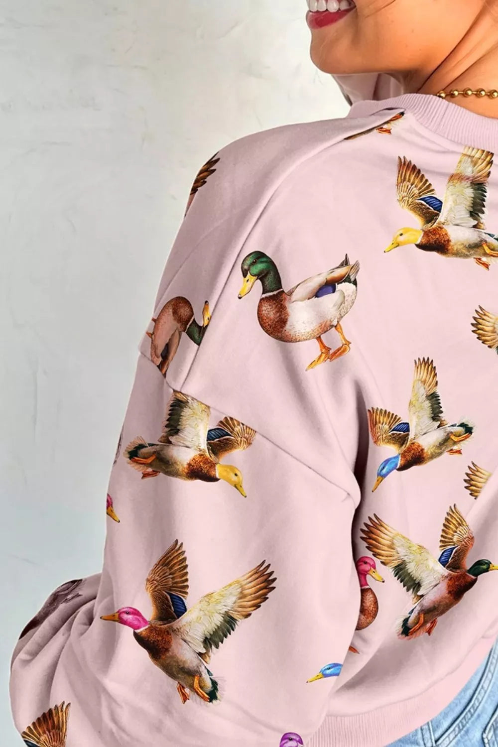 Multicolour Western Print Drop Shoulder Long Sleeve Sweatshirt