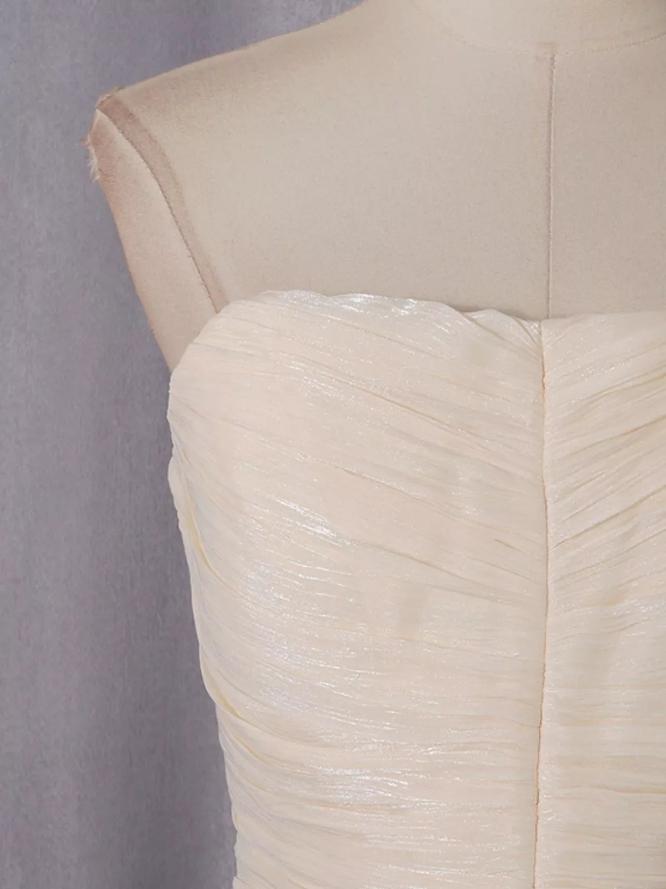 Strapless Ruffle Ruched Mini Dress