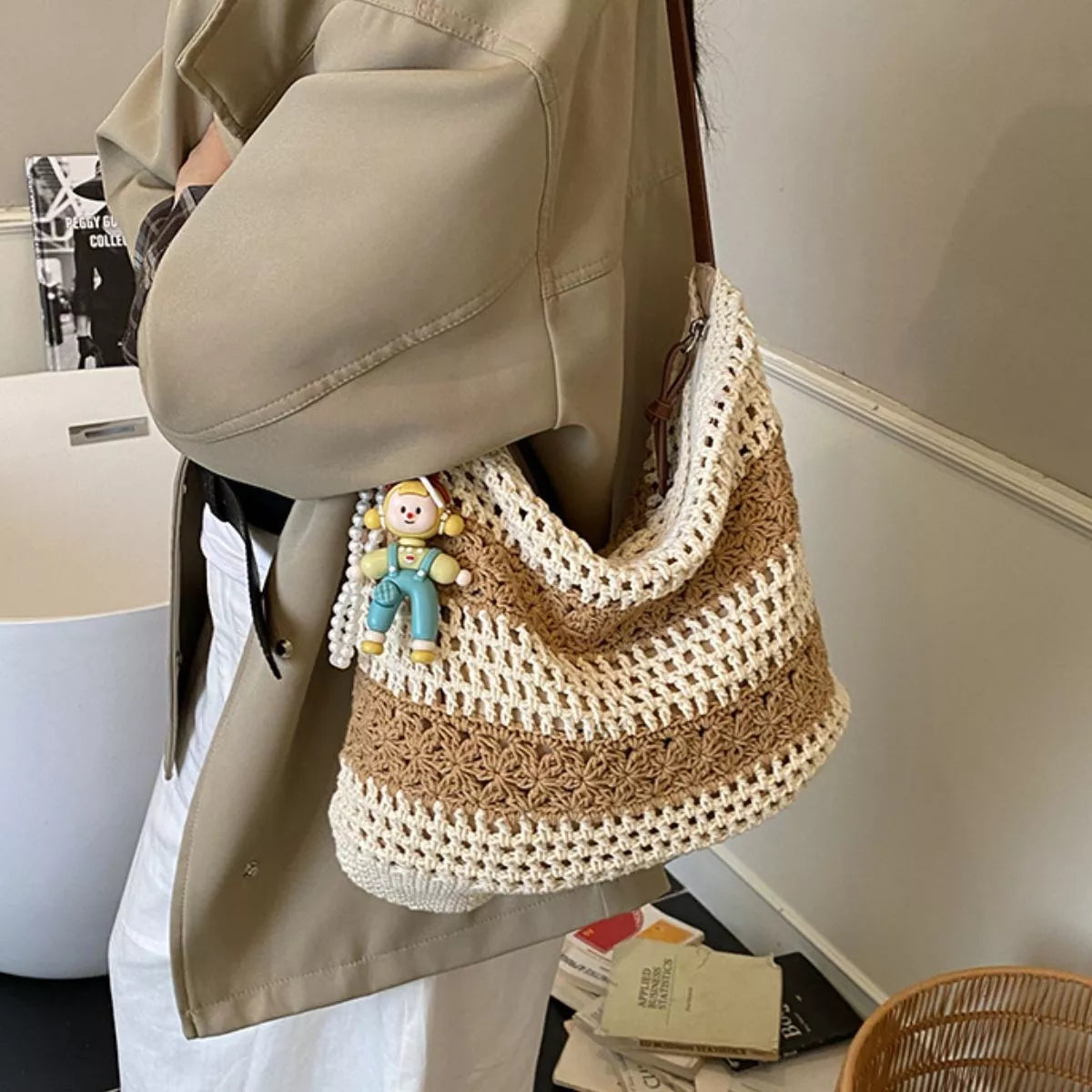 Crochet Knit Shoulder Bag