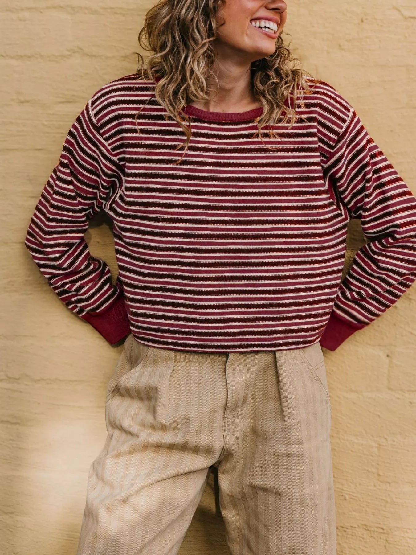 Striped Crew Neck Sweater