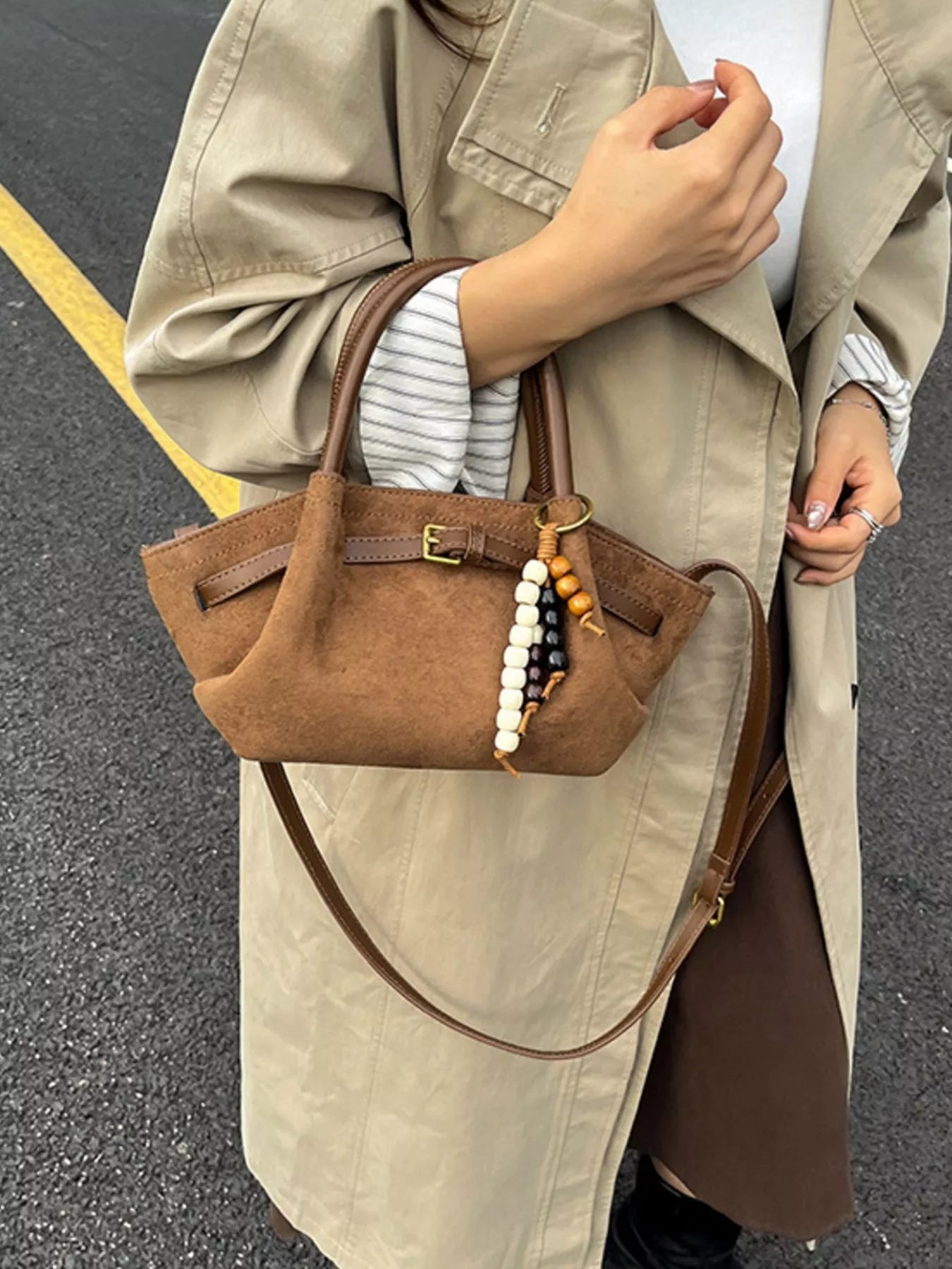 Buckle Decor Tote Bag