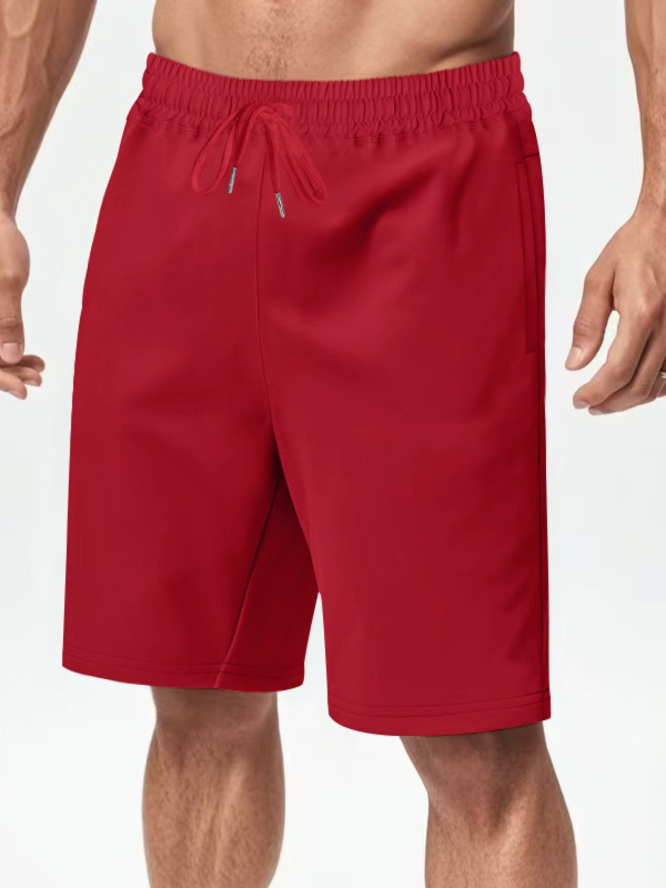 Men's Full Size Casual Drawstring Shorts Plus Size