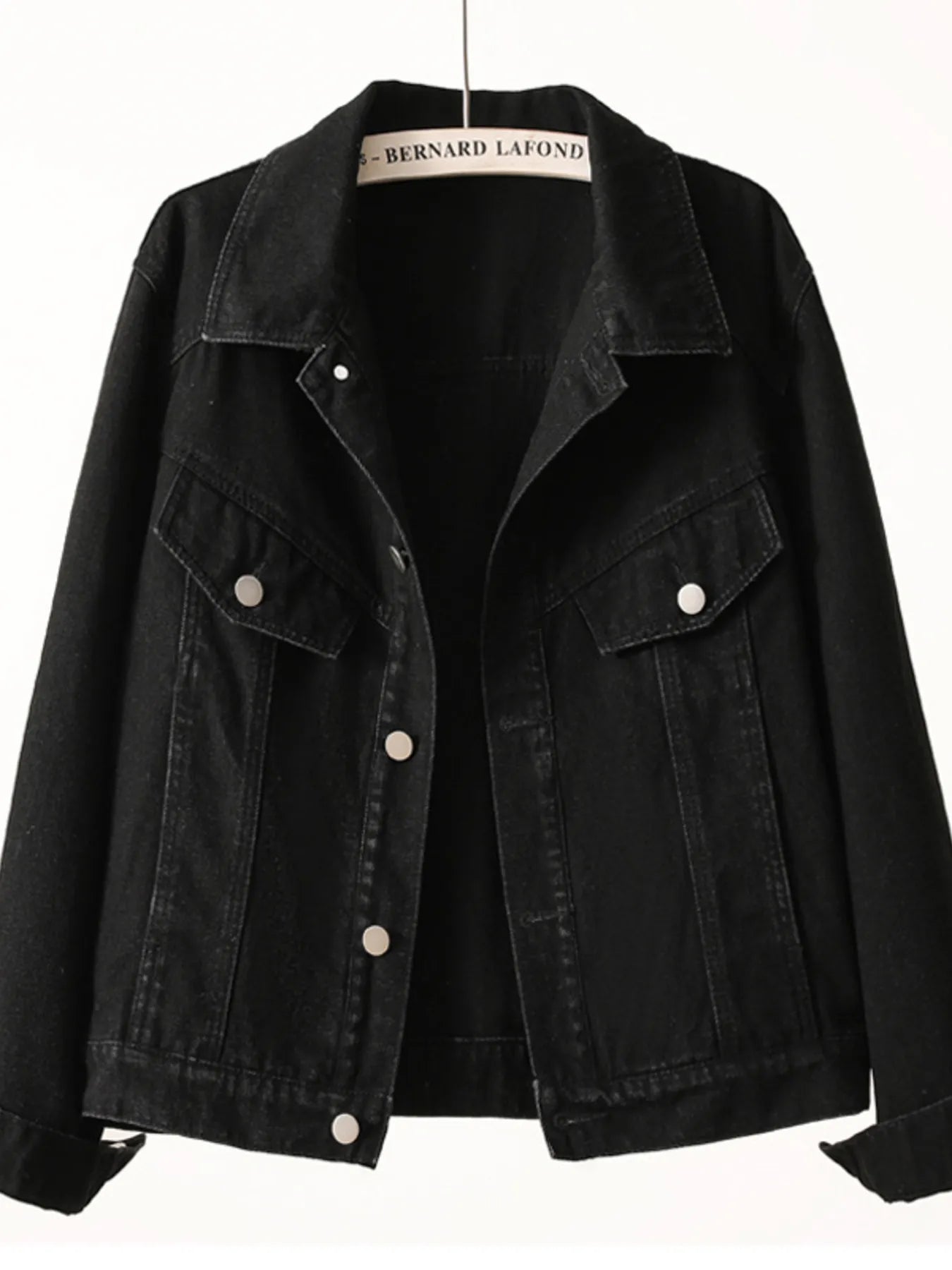 Button Up Long Sleeve Denim Jacket