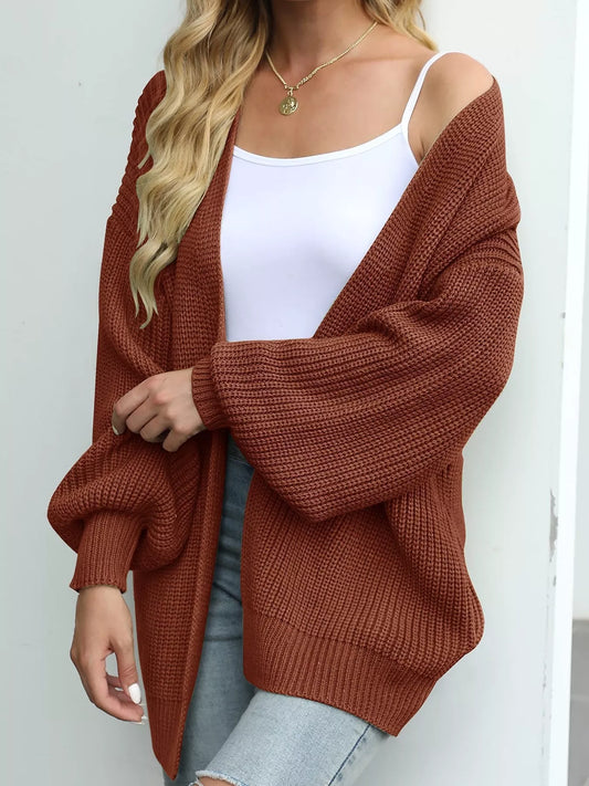 Chunky Knit Open Front Cardigan