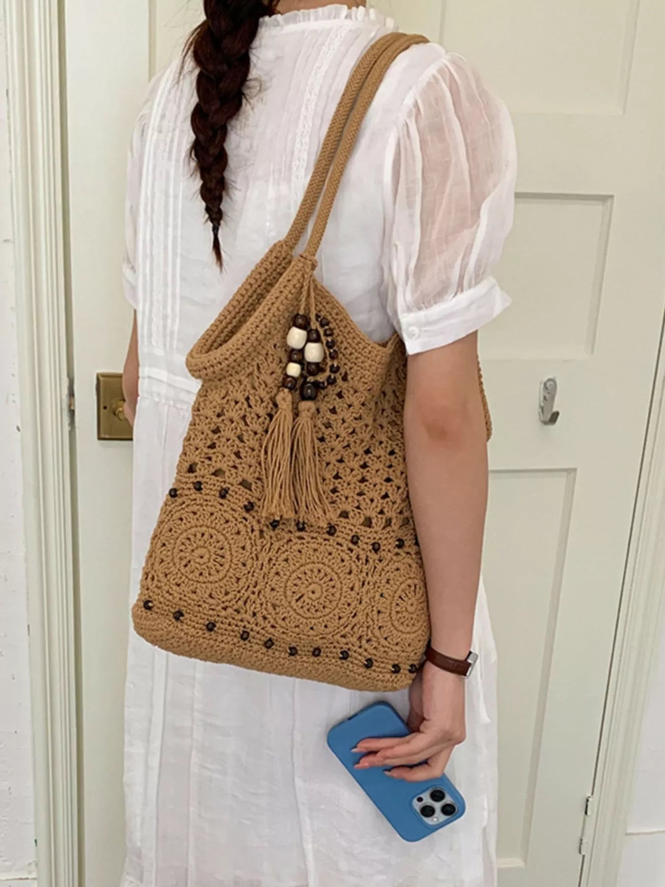 Crochet Knit Shoulder Bag