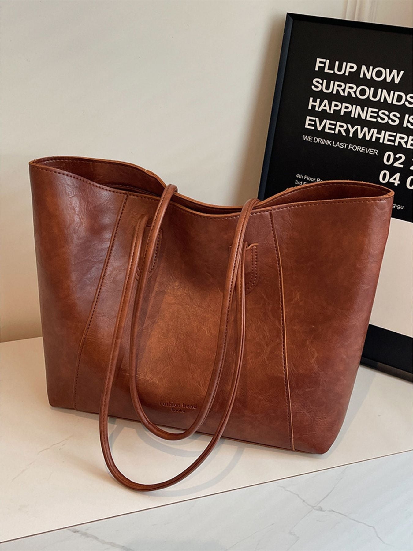 Classic Leather Tote Bag