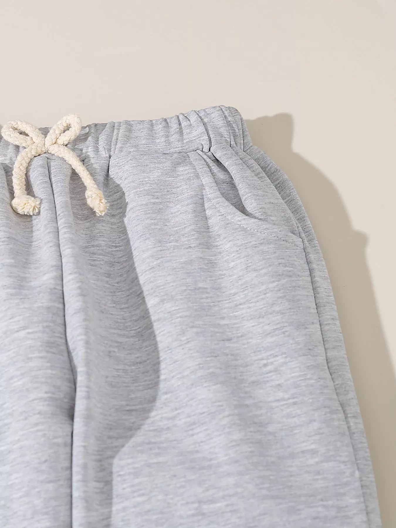 Children's Denim Shirt and Drawstring Joggers Set