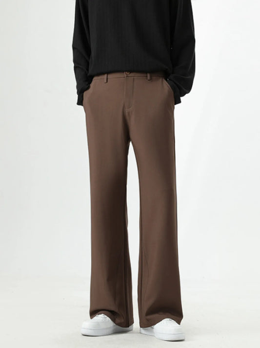 Men's Full Size Basic Style Wide Leg Pants Plus Size
