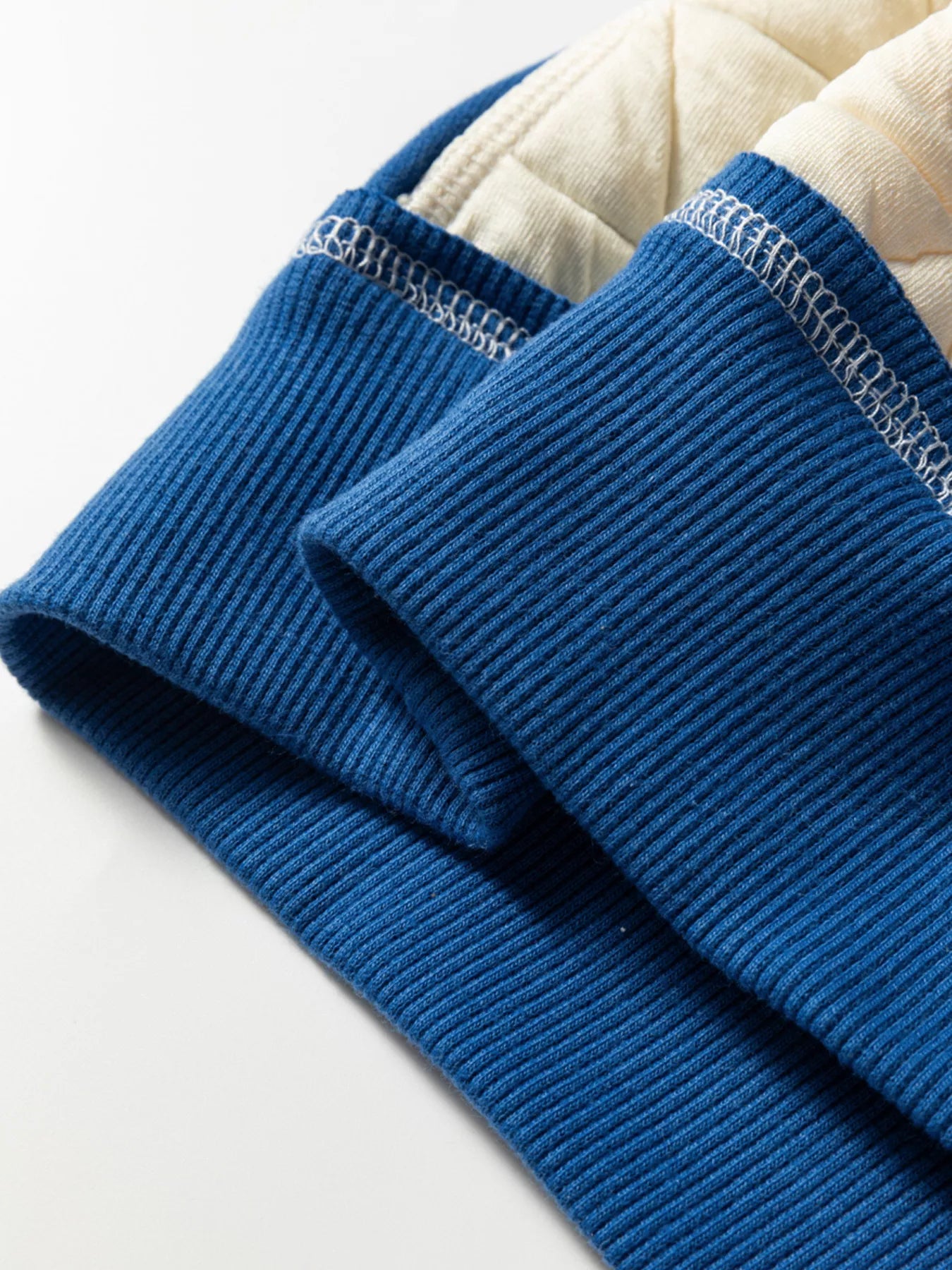 Quilted Fleece Color Block Patchwork Oversize Hoodie