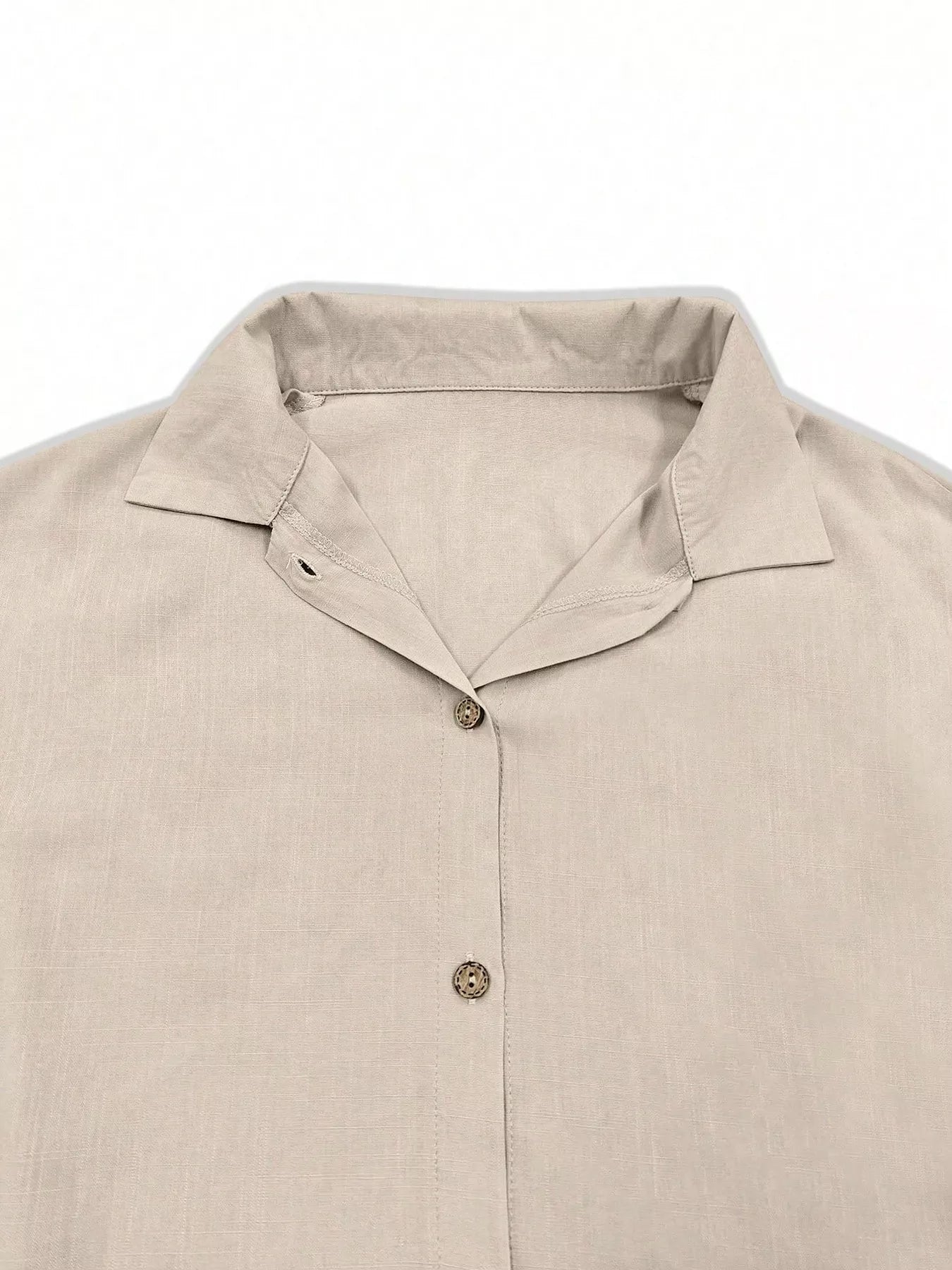 Button Up Flounce Sleeve Shirt