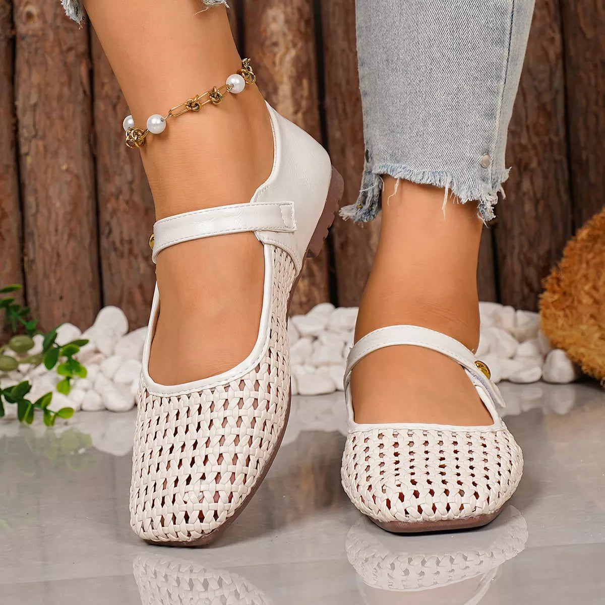 Square Toe Slip-Ons