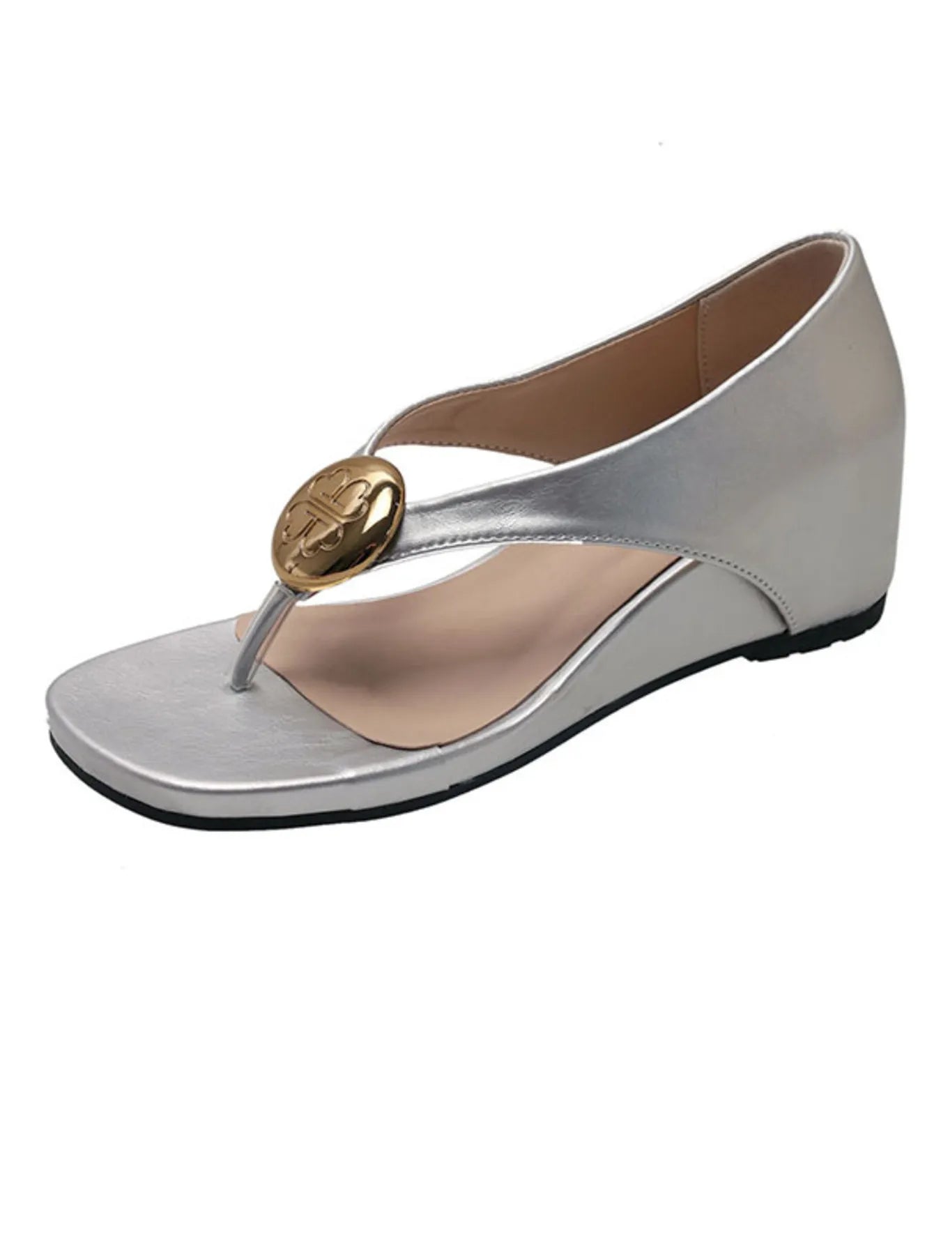 Toe Post Wedge Sandals