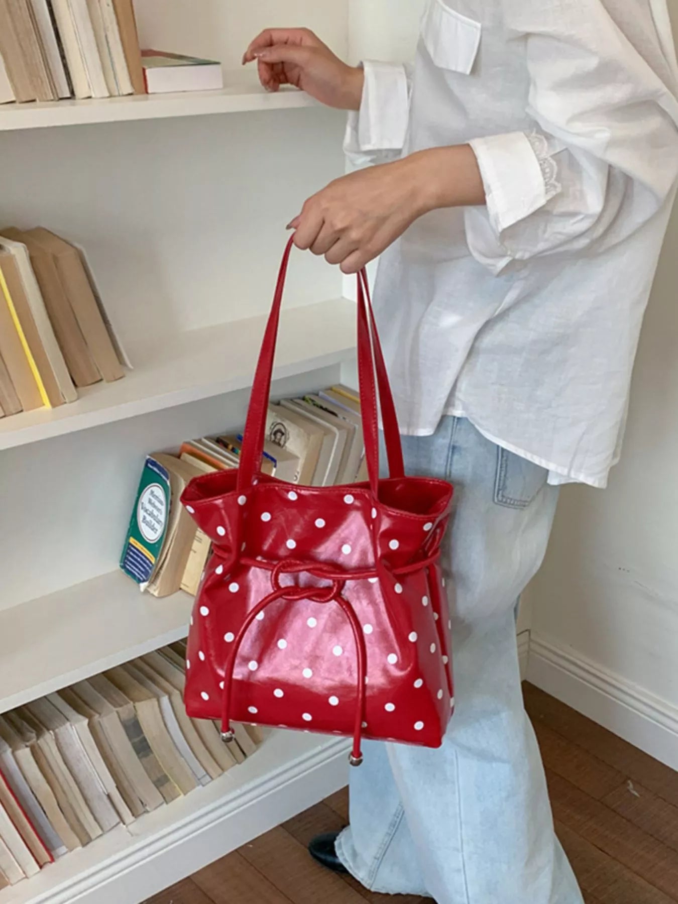 Polka Dot Shoulder Bag