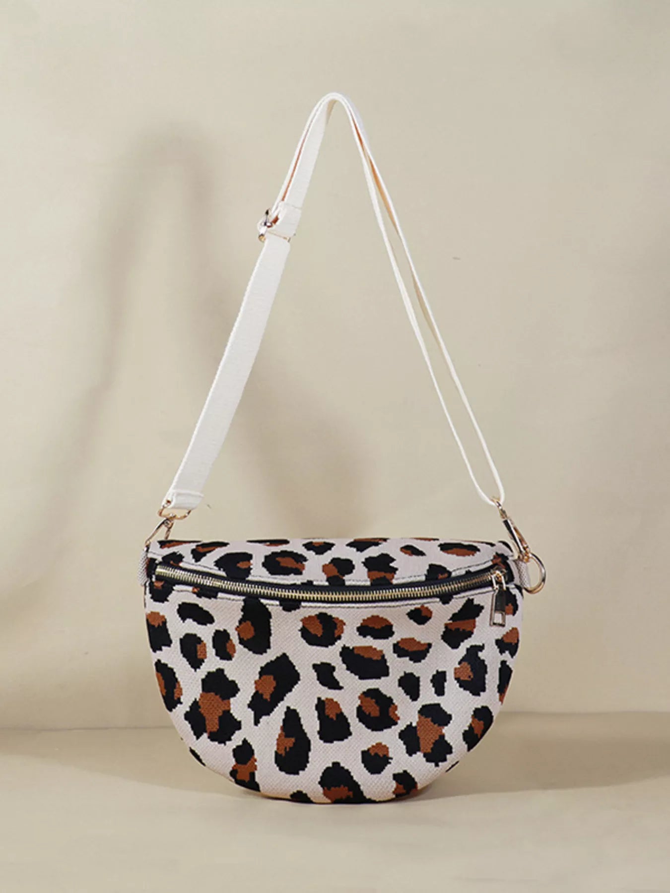 Leopard Print Crossbody Bag
