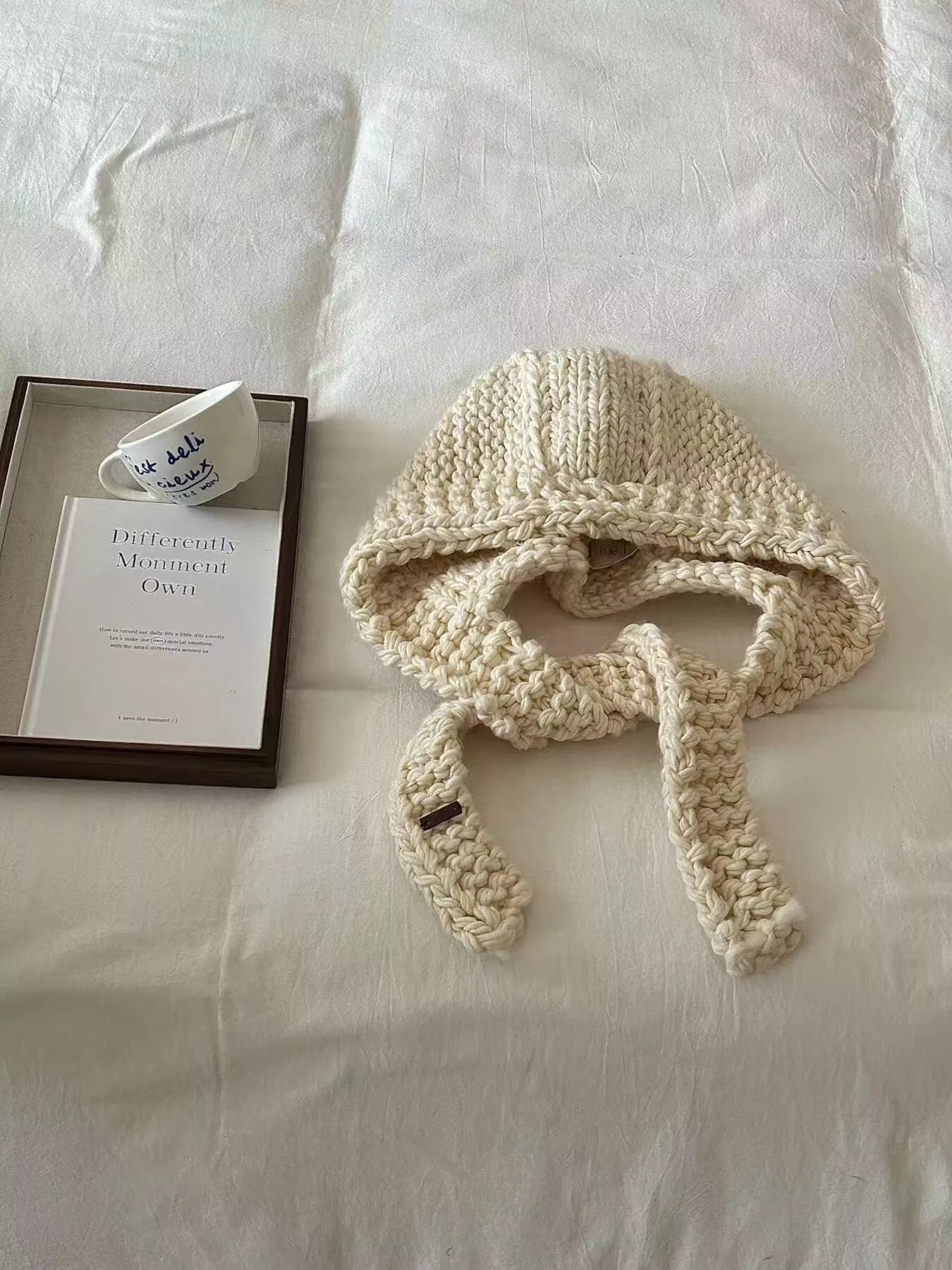 Knitted Earflap Beanie Hat