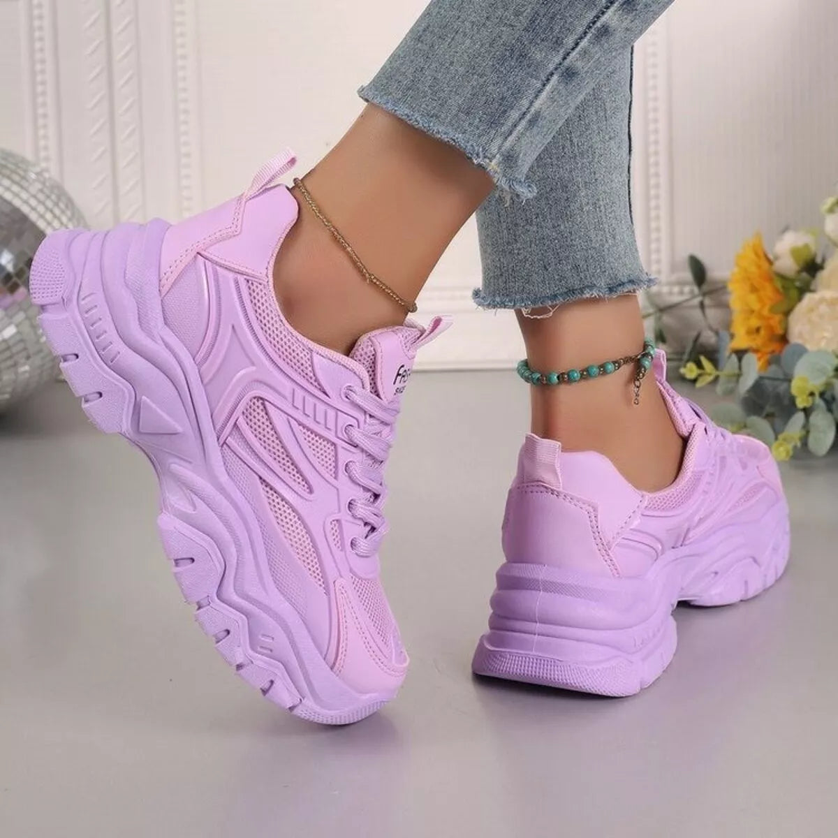 Round Toe Platform Athletic