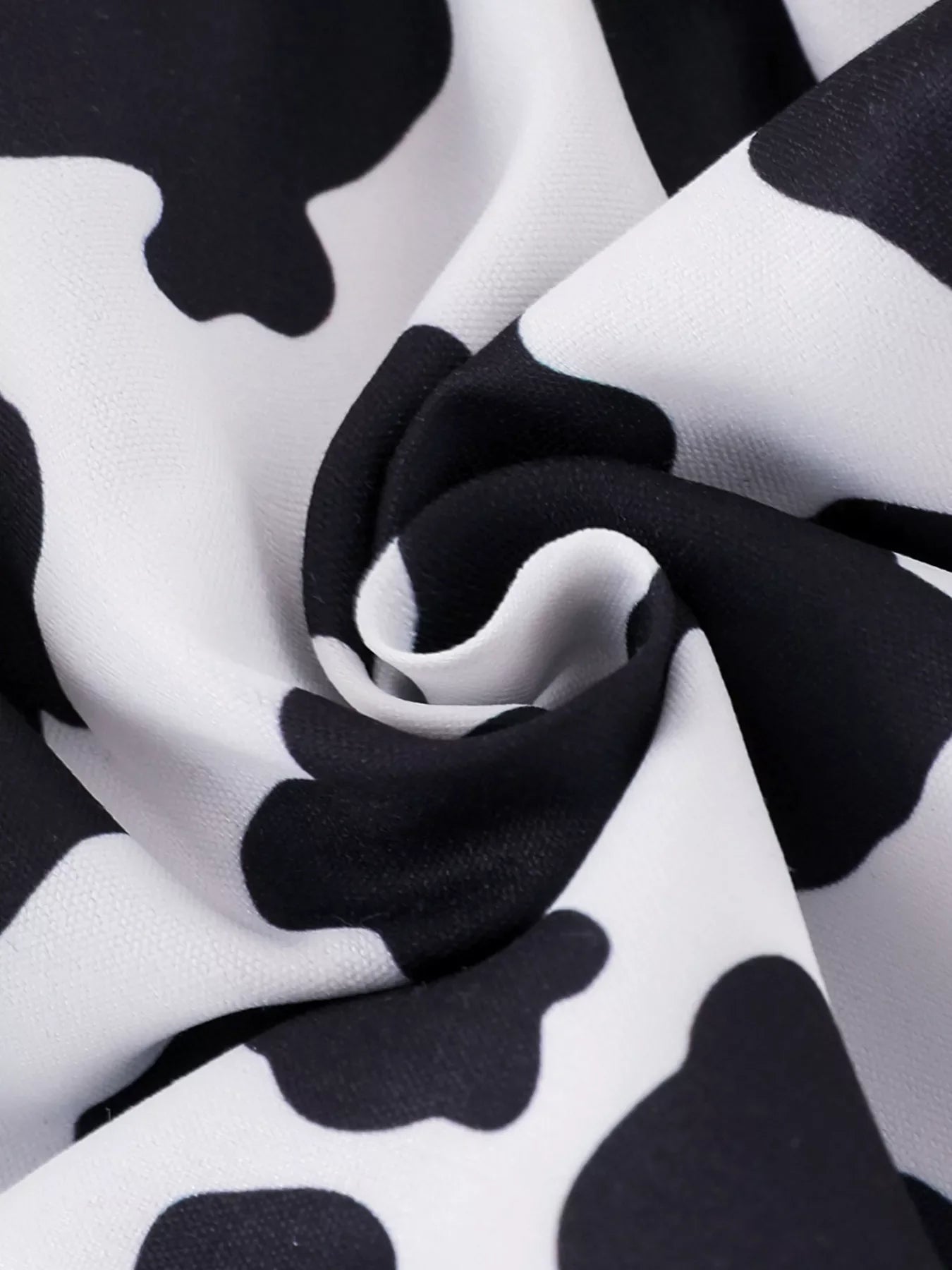 Children's Cow Print Ruffle Jumpsuit
