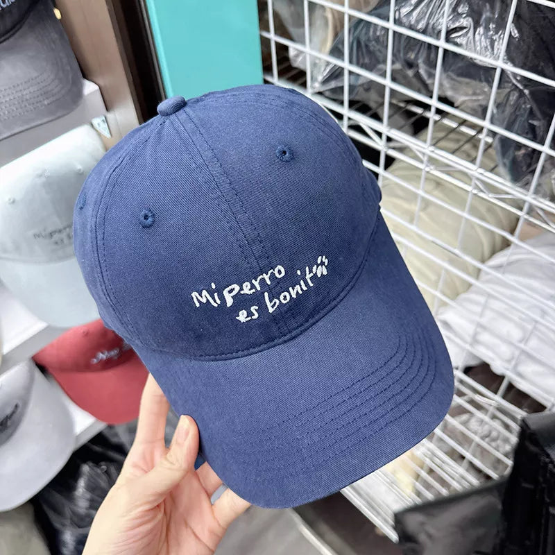 Embroidered Letter Baseball Cap