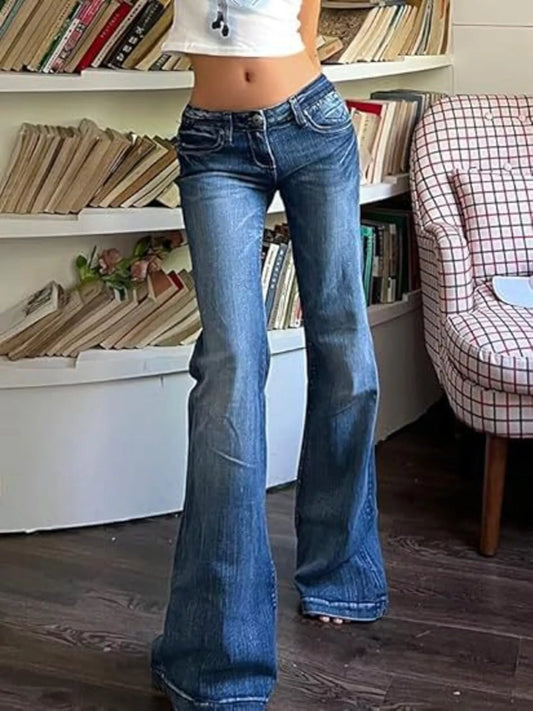 Low Rise Flare Jeans