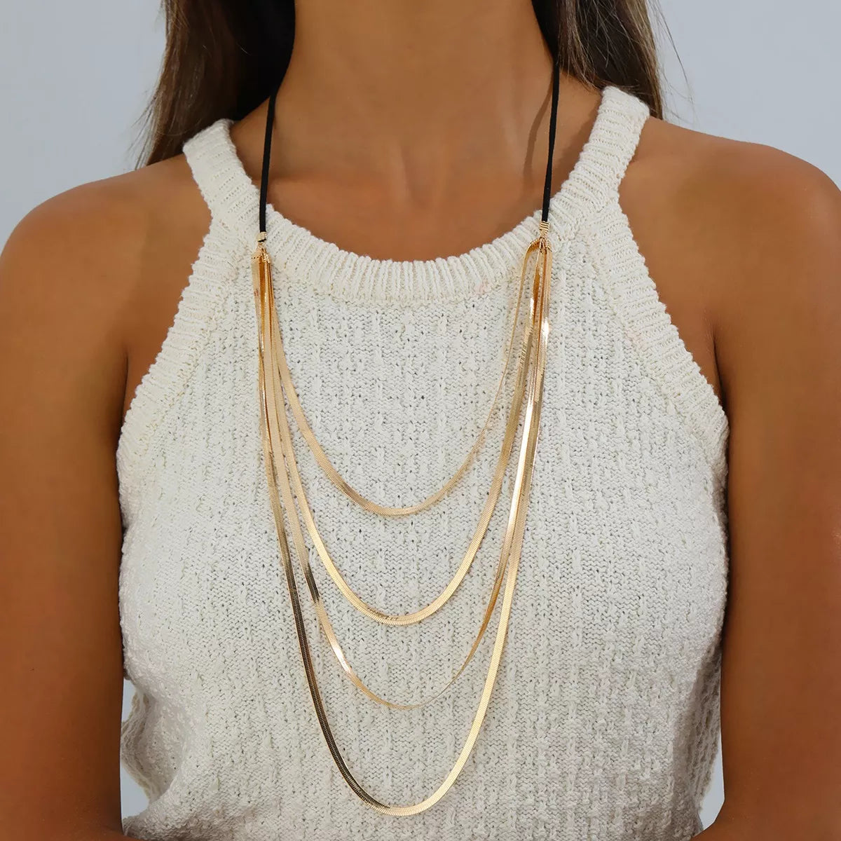 Multi-Layered Snake Chain Necklace