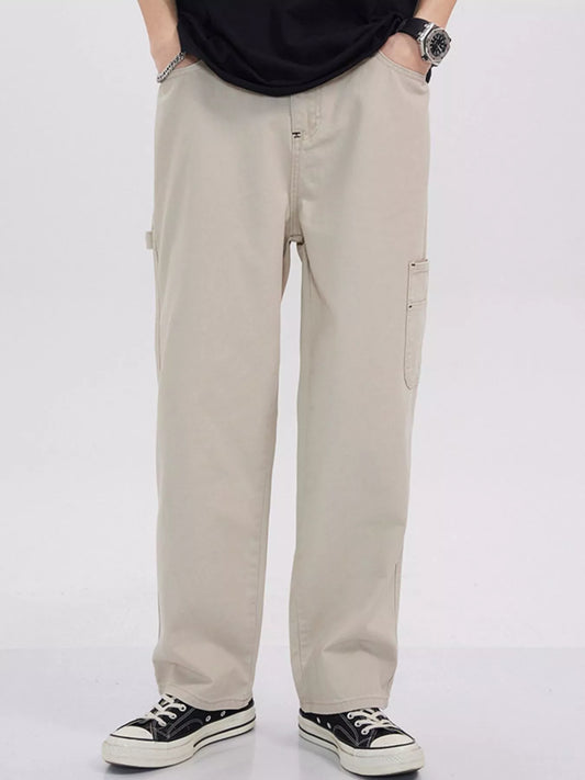 Men's Full Size Loose Fit Cargo Jeans Plus Size