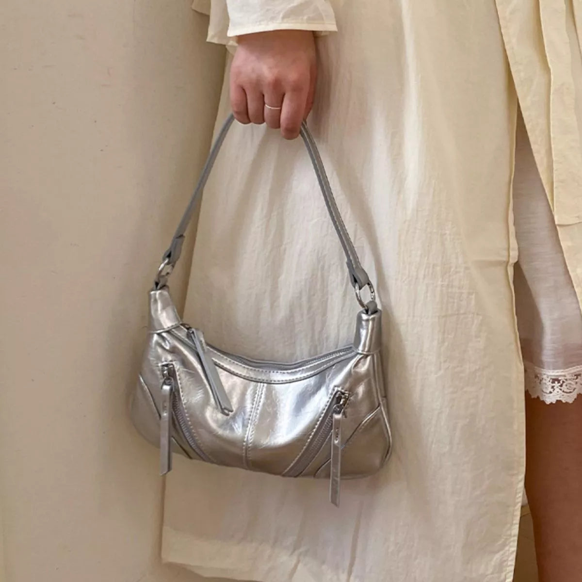 Zipper Shoulder Bag