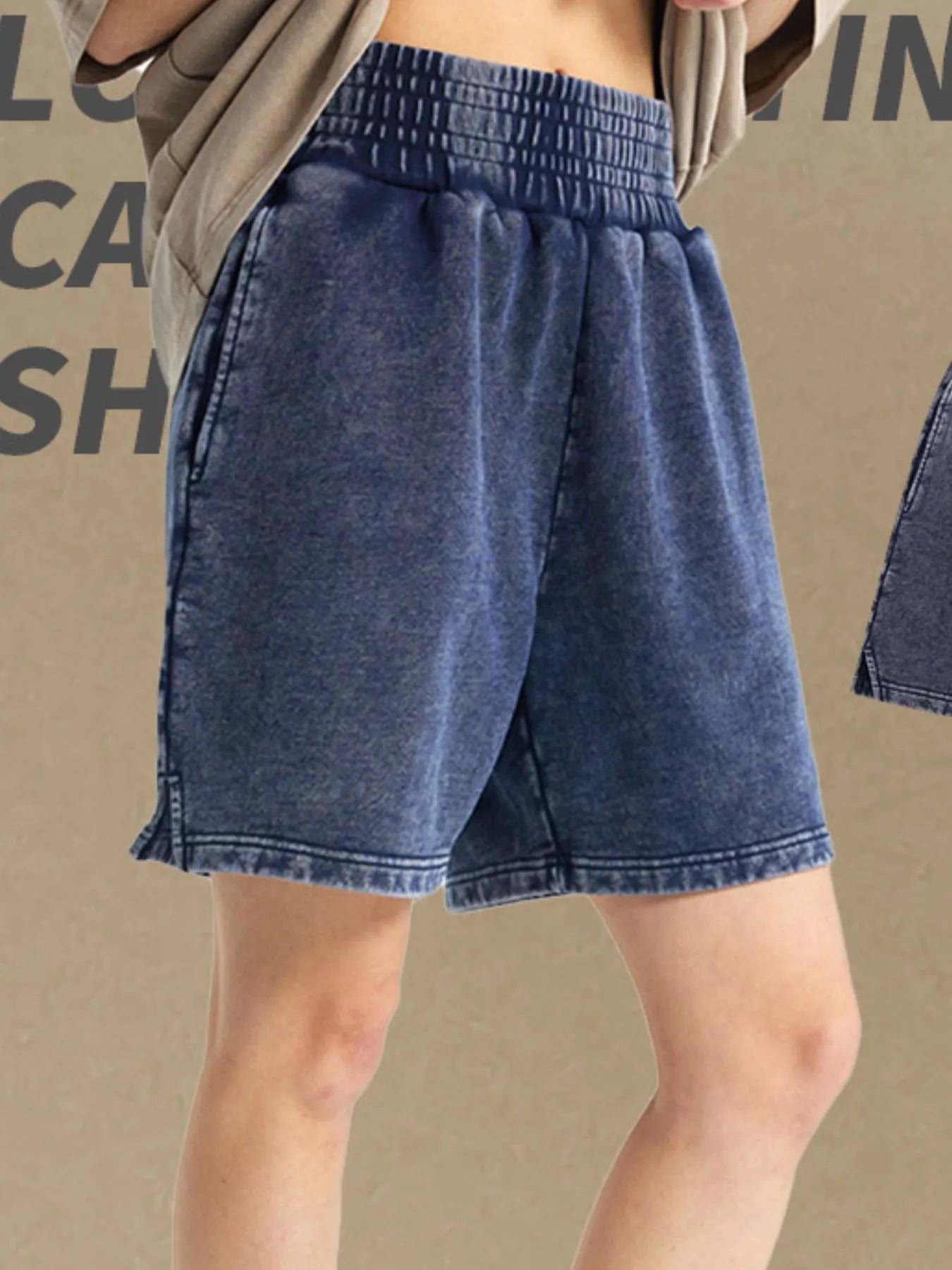 Men's Casual Elastic Waist Shorts