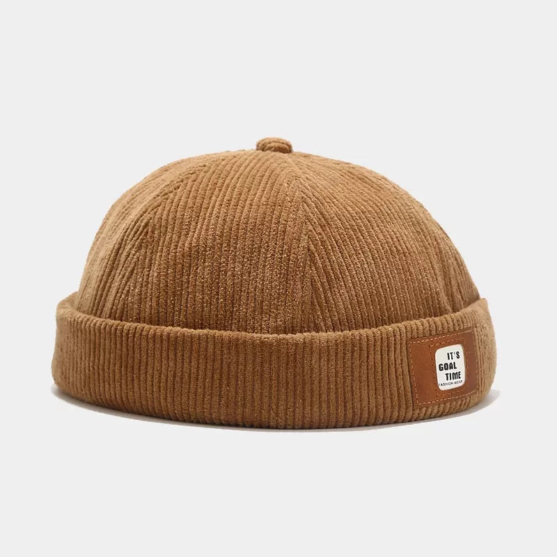 Corduroy Buckle Adjustable Hat