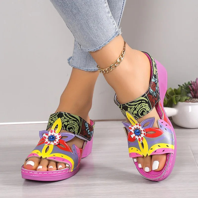 Open Toe Wedge Sandals